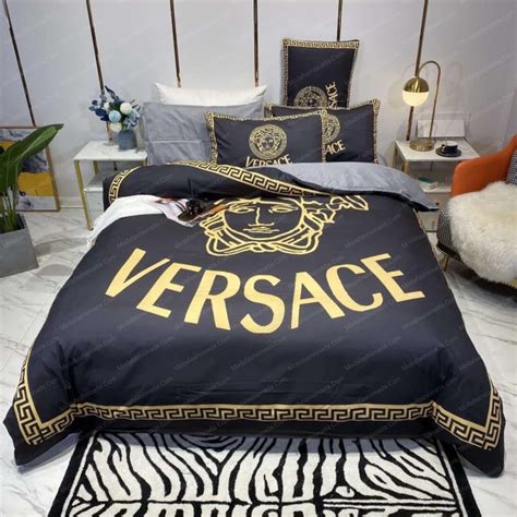 versace bedding set king|versace duvet cover set.